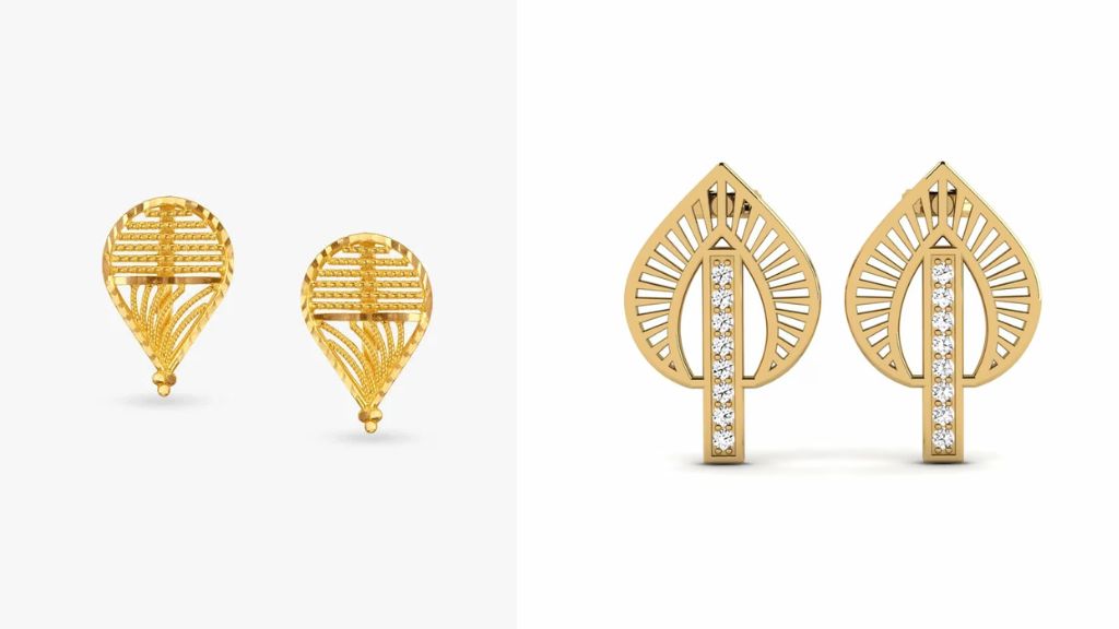 Stylish Gold Earrings