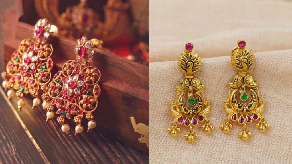 Ethnic Gold Earrings