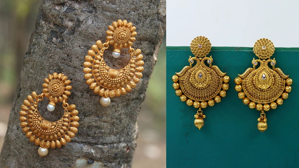 Ethnic Gold Earrings