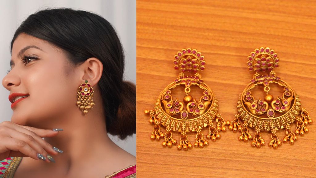 Ethnic Gold Earrings