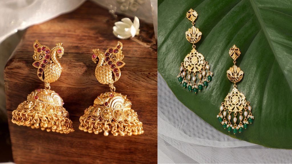 Ethnic Gold Earrings