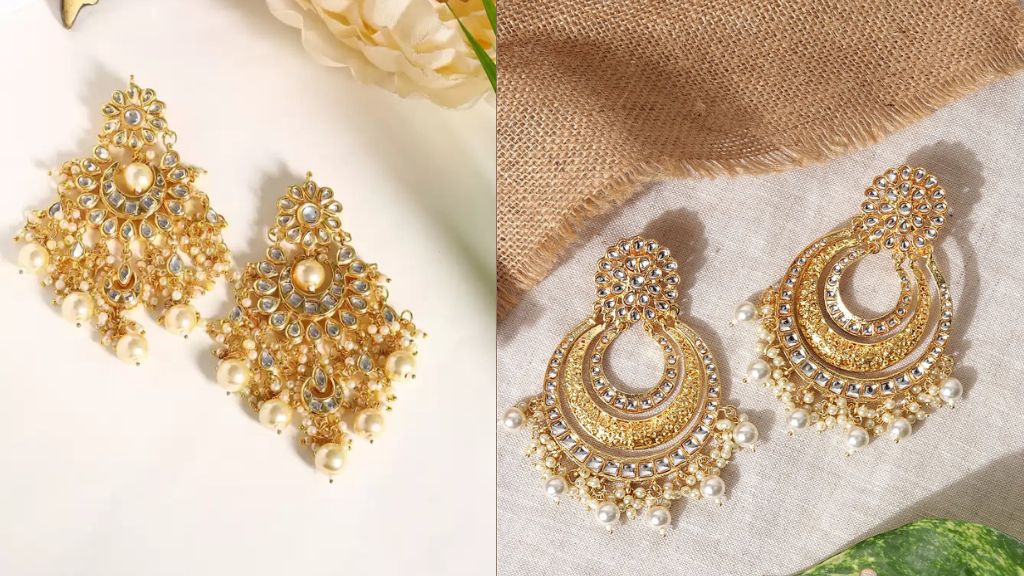 Ethnic Gold Earrings