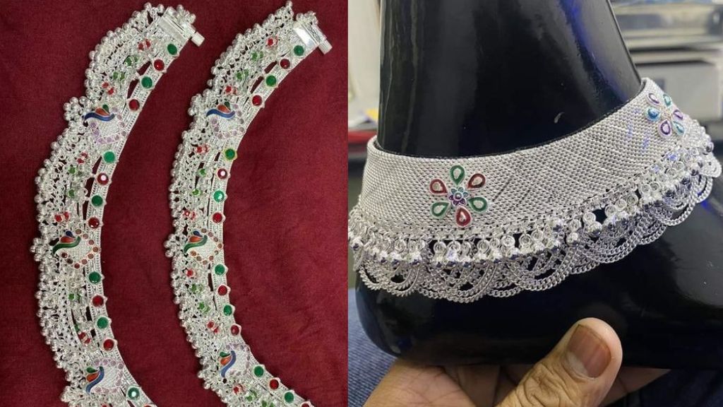 Payal Design Latest Silver 