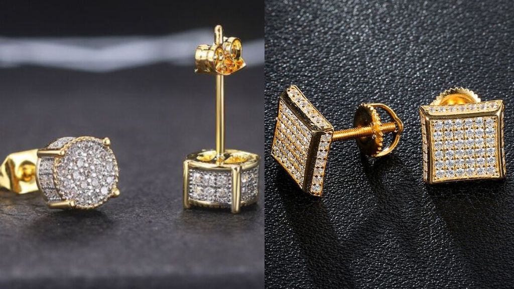 Stud Gold Earrings Design