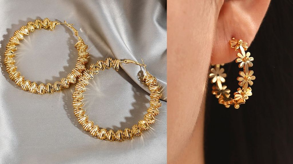 Oversized Gold Hoop Earrings