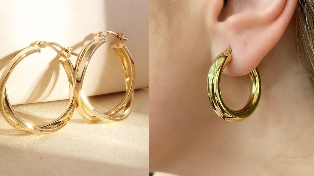 Oversized Gold Hoop Earrings