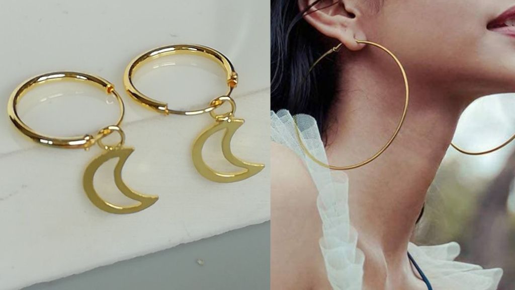 Oversized Gold Hoop Earrings