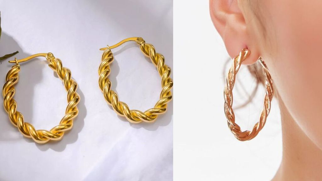 Oversized Gold Hoop Earrings