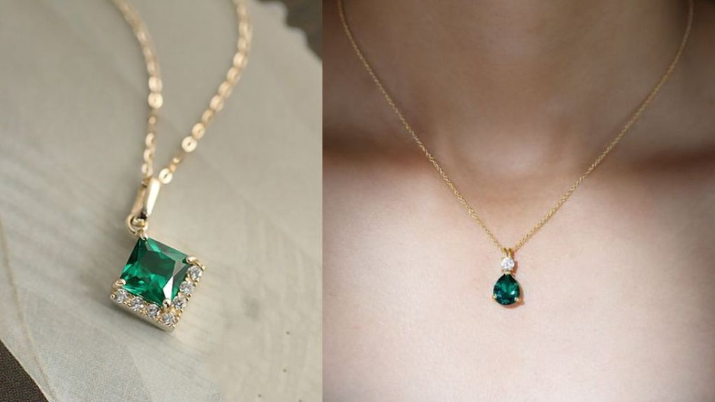 Green Pendant Necklace