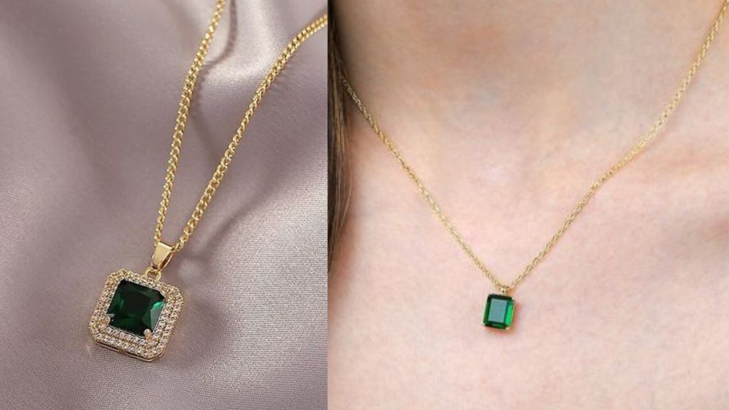 Green Pendant Necklace