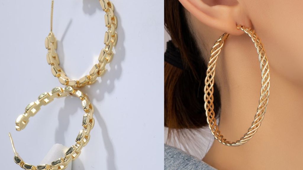 Oversized Gold Hoop Earrings