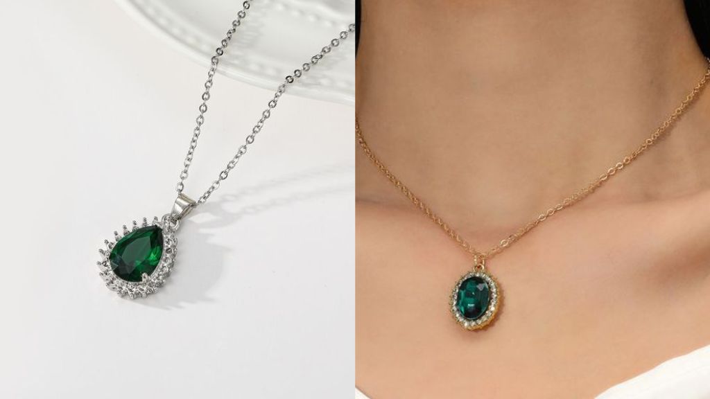 Green Pendant Necklace 