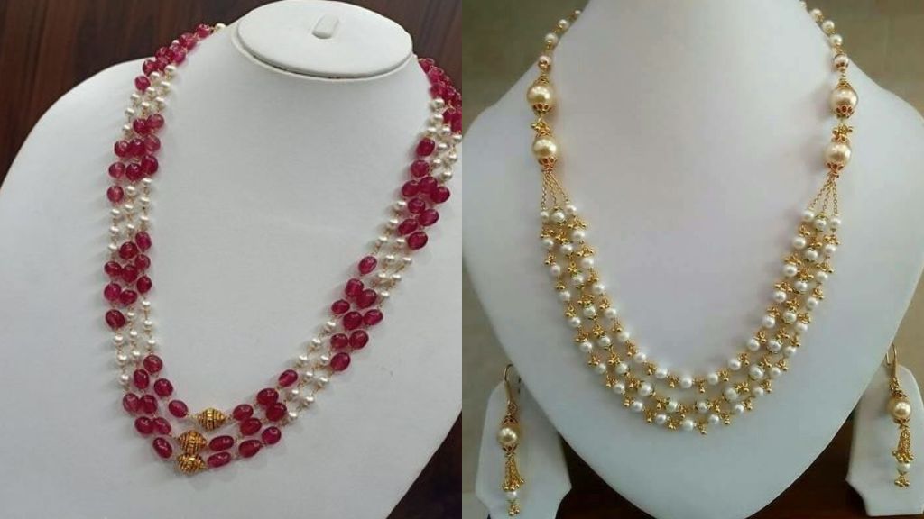 Gold Moti Mala Design