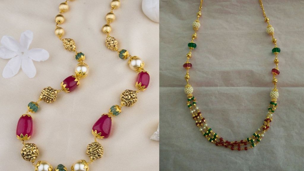  Gold Moti Mala Design