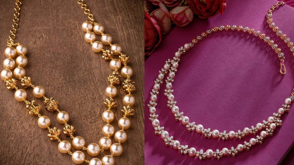 Gold Moti Mala Design