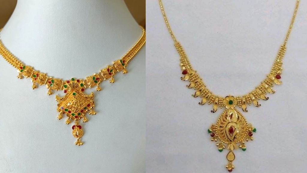 Wedding Gold Necklace Design