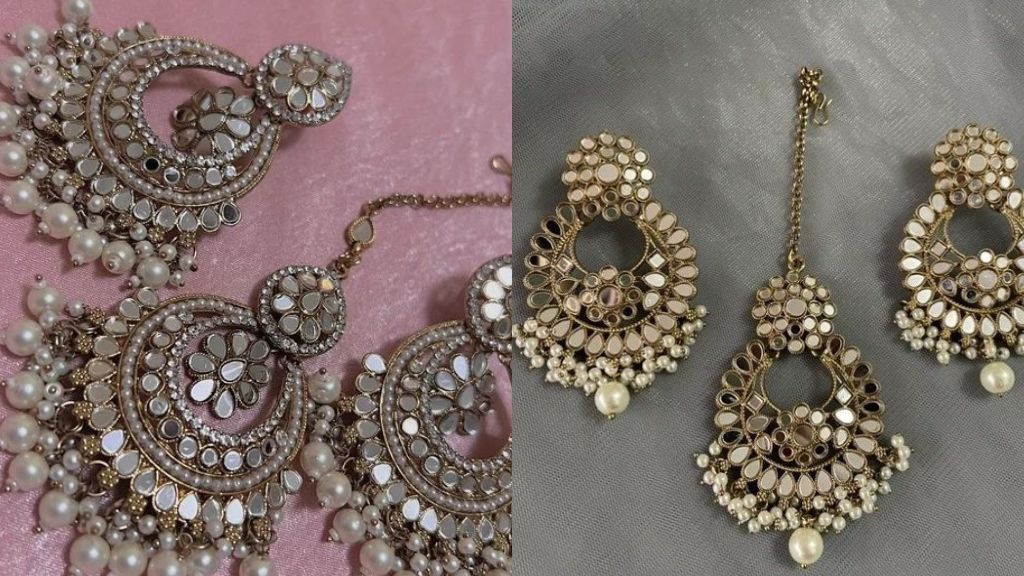 Maang Tikka and Earrings Set