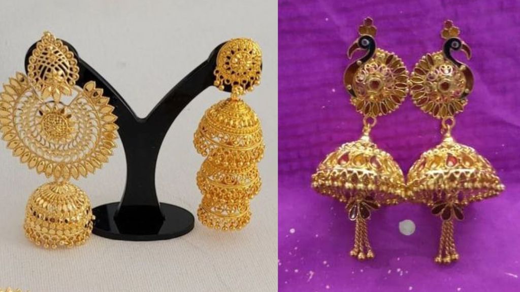 Latest Gold Jhumka Designs 2024