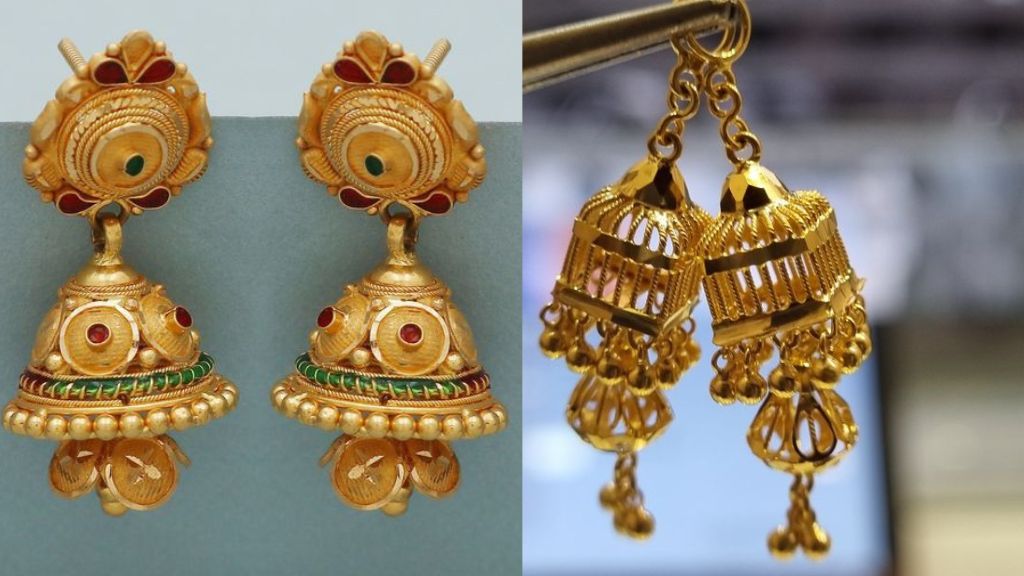 Latest Gold Jhumka Designs 2024