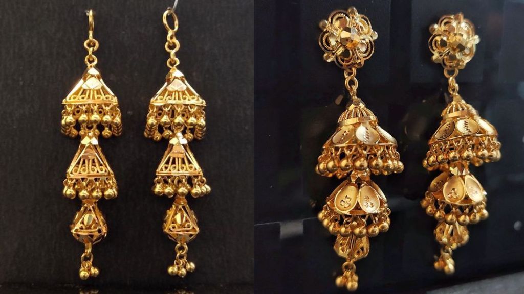 Latest Gold Jhumka Designs 2024