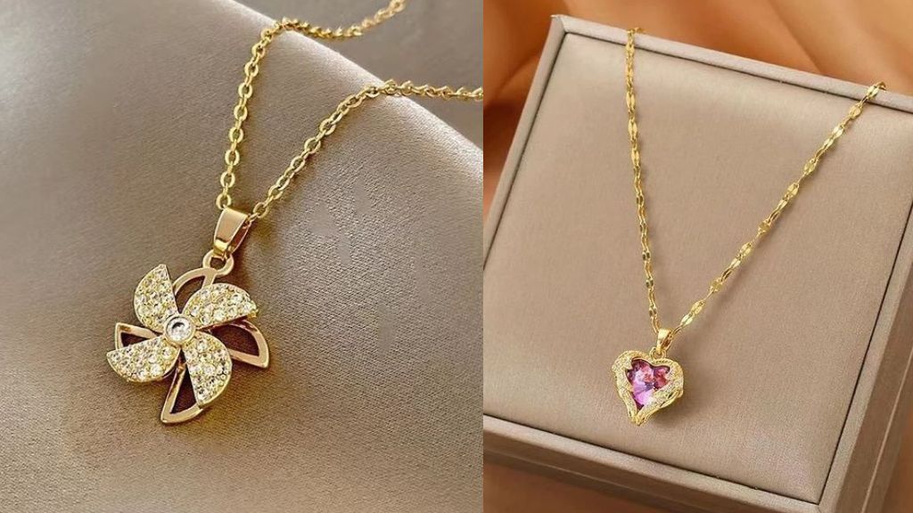 Gold Pendant for Ladies