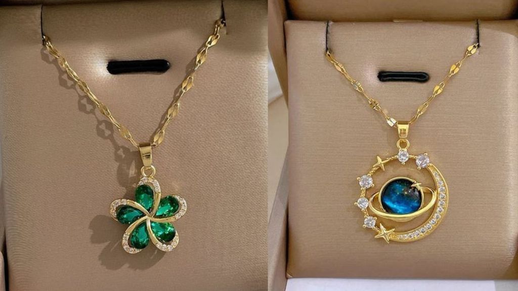 Gold Pendant for Ladies