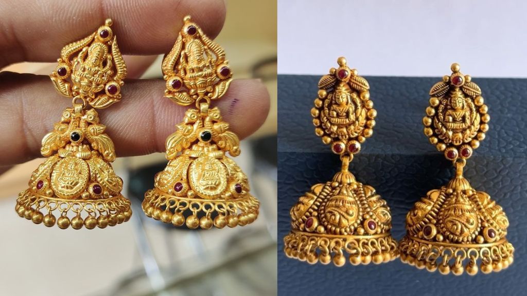 Temple Jhumka Earrings