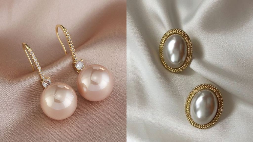 Pearl Earrings in Gold