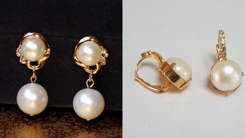 Pearl Earrings in Gold