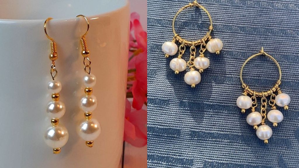 Pearl Earrings in Gold