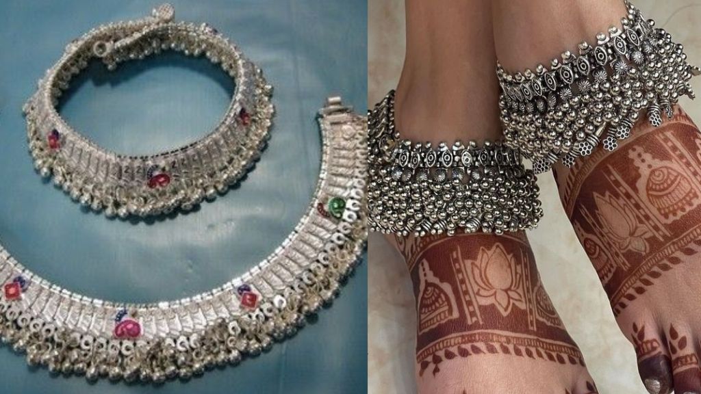 Silver Payal Design for Girls