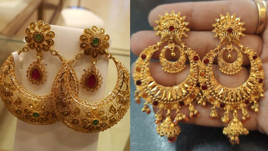 Chandbali Earrings Gold Designs