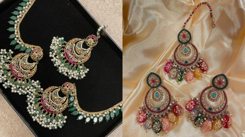 Maang tikka and Earrings Set