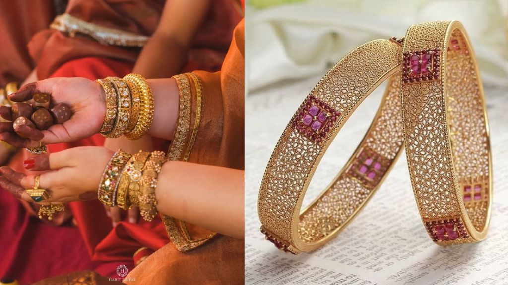 Gold Plated Bangles Design
