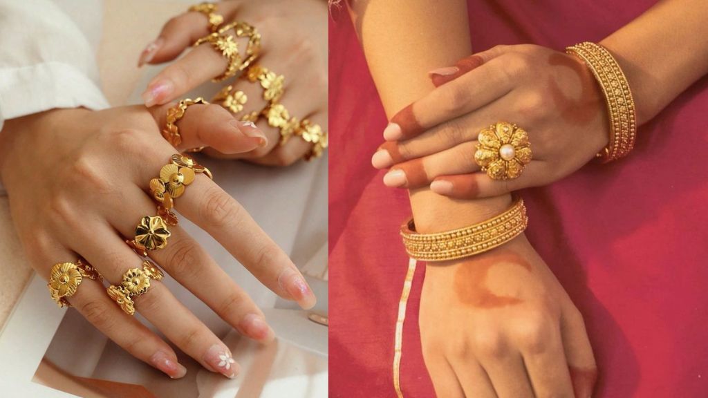Gold Ring For Girls