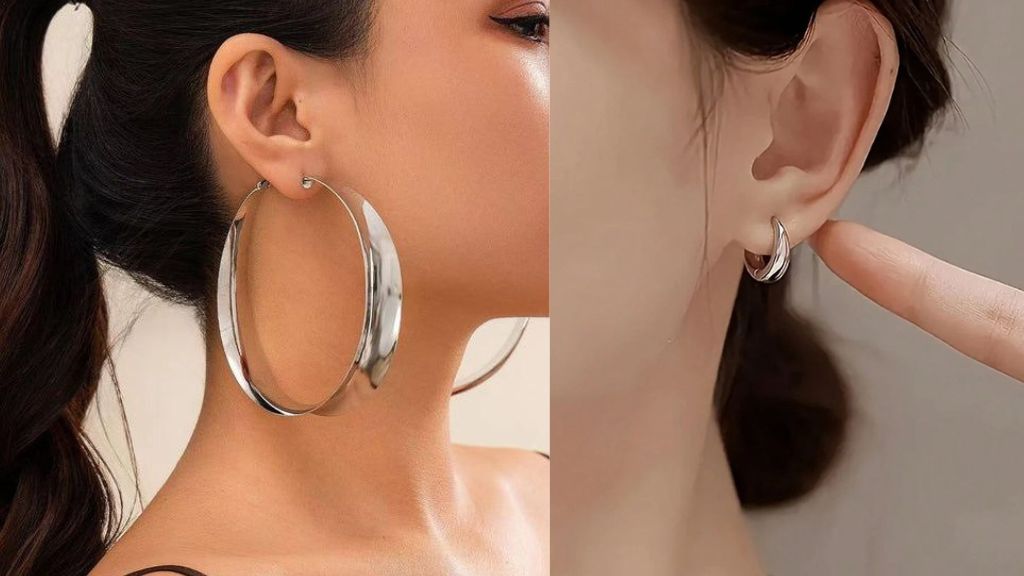 Silver Hoop Earrings