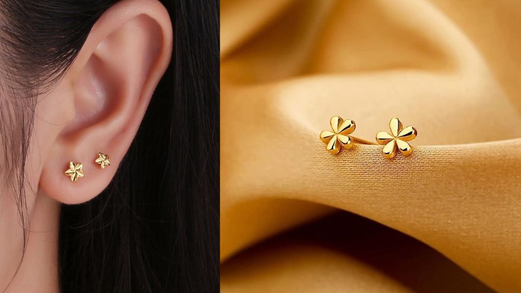 Gold Earrings Daily Use For Girls