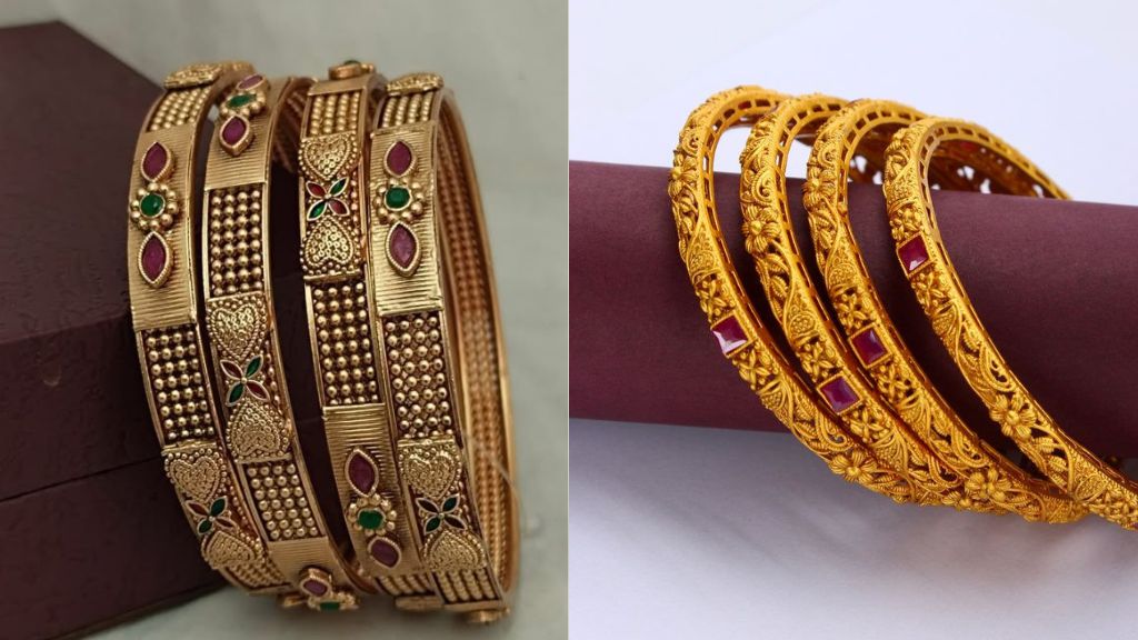 Gold Plated Bangles Design