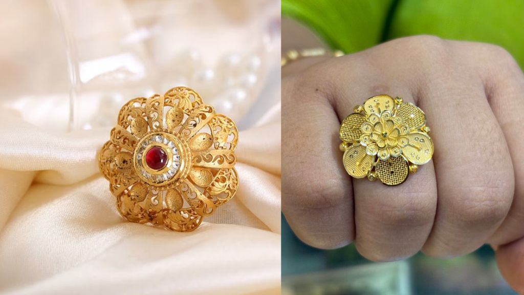 Gold Ring For Girls