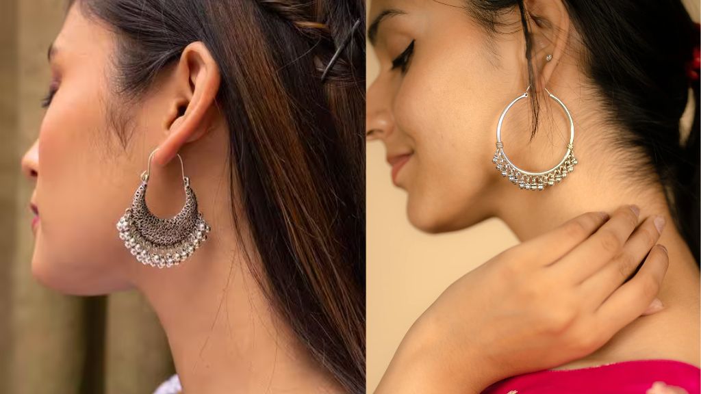 Chandi Earrings Design for Girl