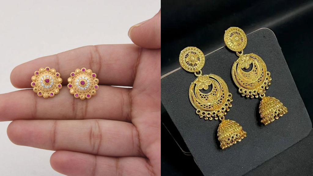 2 Gram Gold Earring New Design
