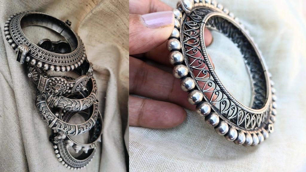 Oxidised Kada Bangles