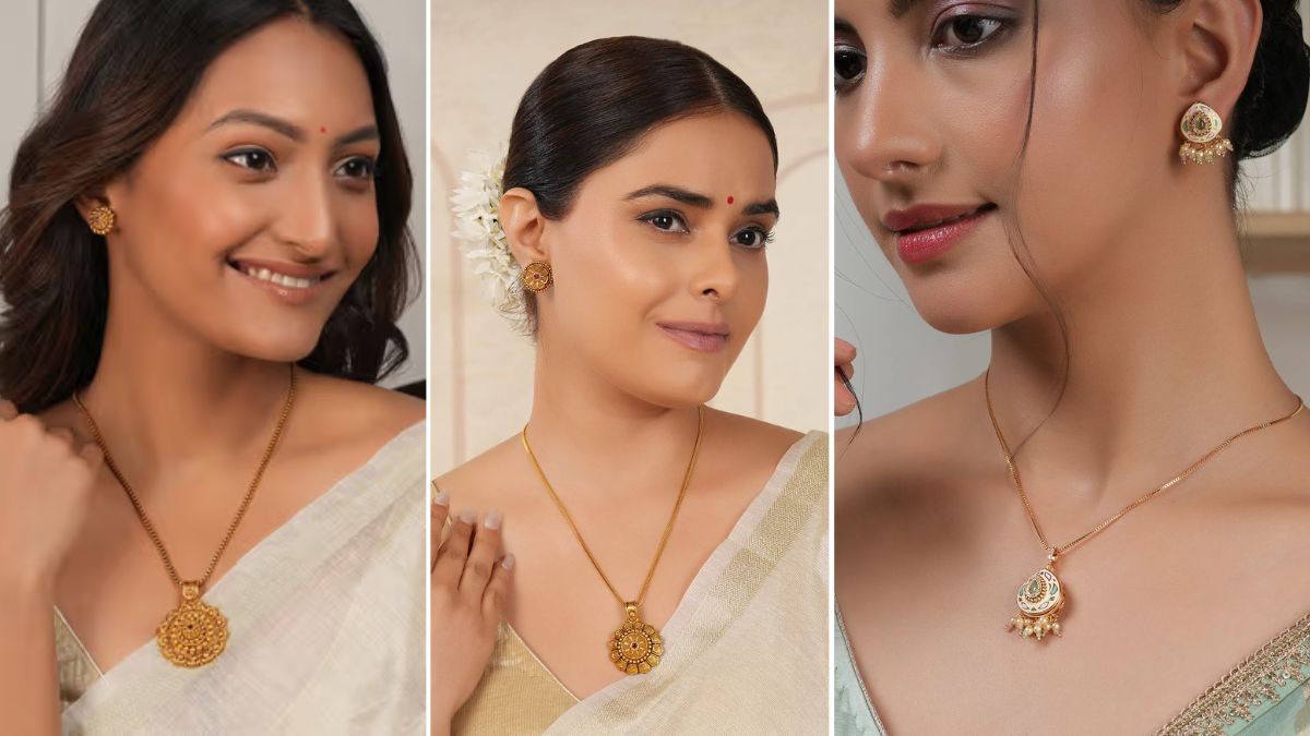 Gold Pendant for Women Design