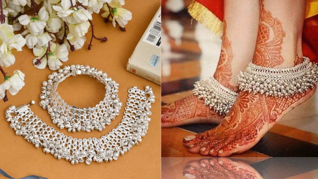 Bridal Silver Payal Design