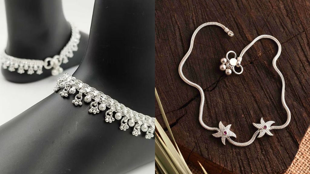 Bridal Silver Payal Design