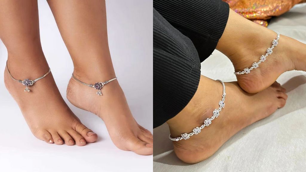 Bridal Silver Payal Design