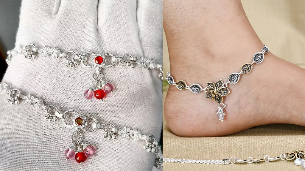 Bridal Silver Payal Design