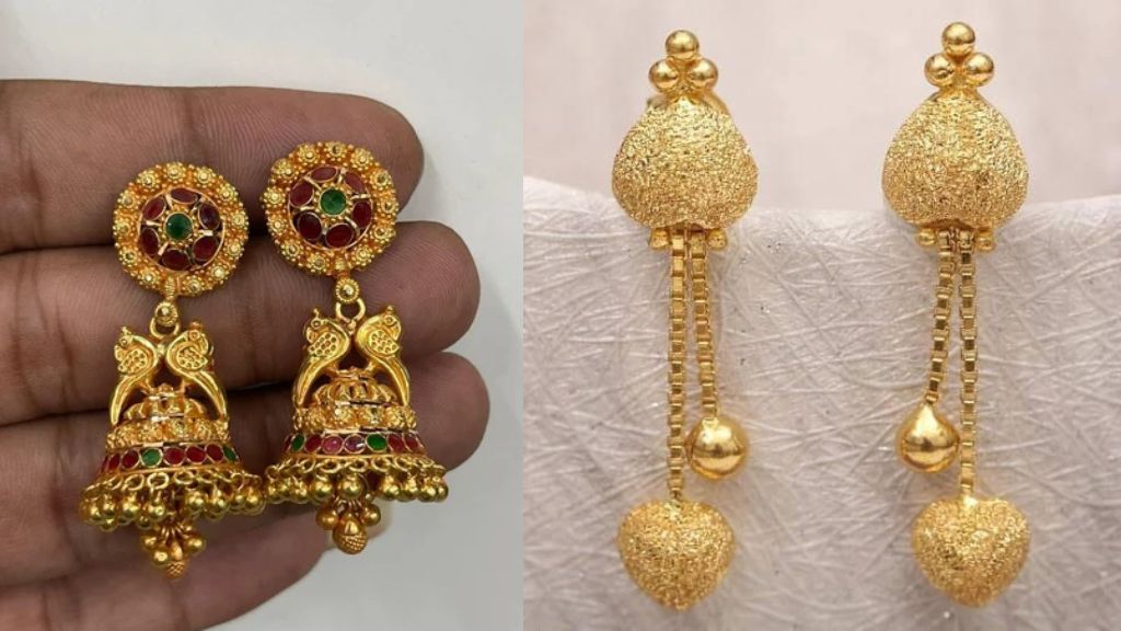4 Gram Gold Latkan Earrings