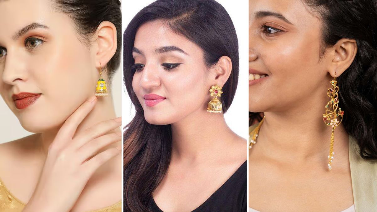 4 Gram Gold Latkan Earrings