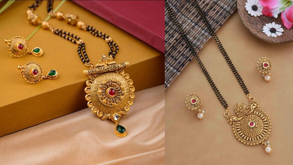 Gold Mangalsutra Pendant Design
